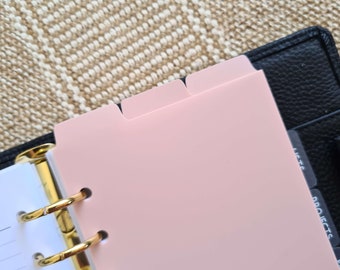 Top Tab Dividers | Strawberry Milk | Plastic