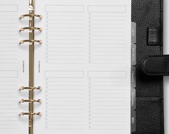 Quadrant Lists Planner Insert