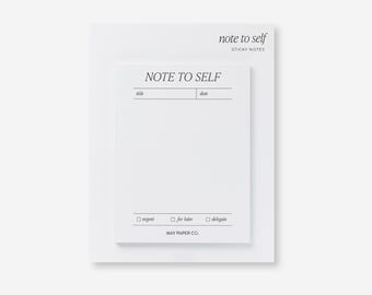 75mm x 100mm Note to Self Sticky Note