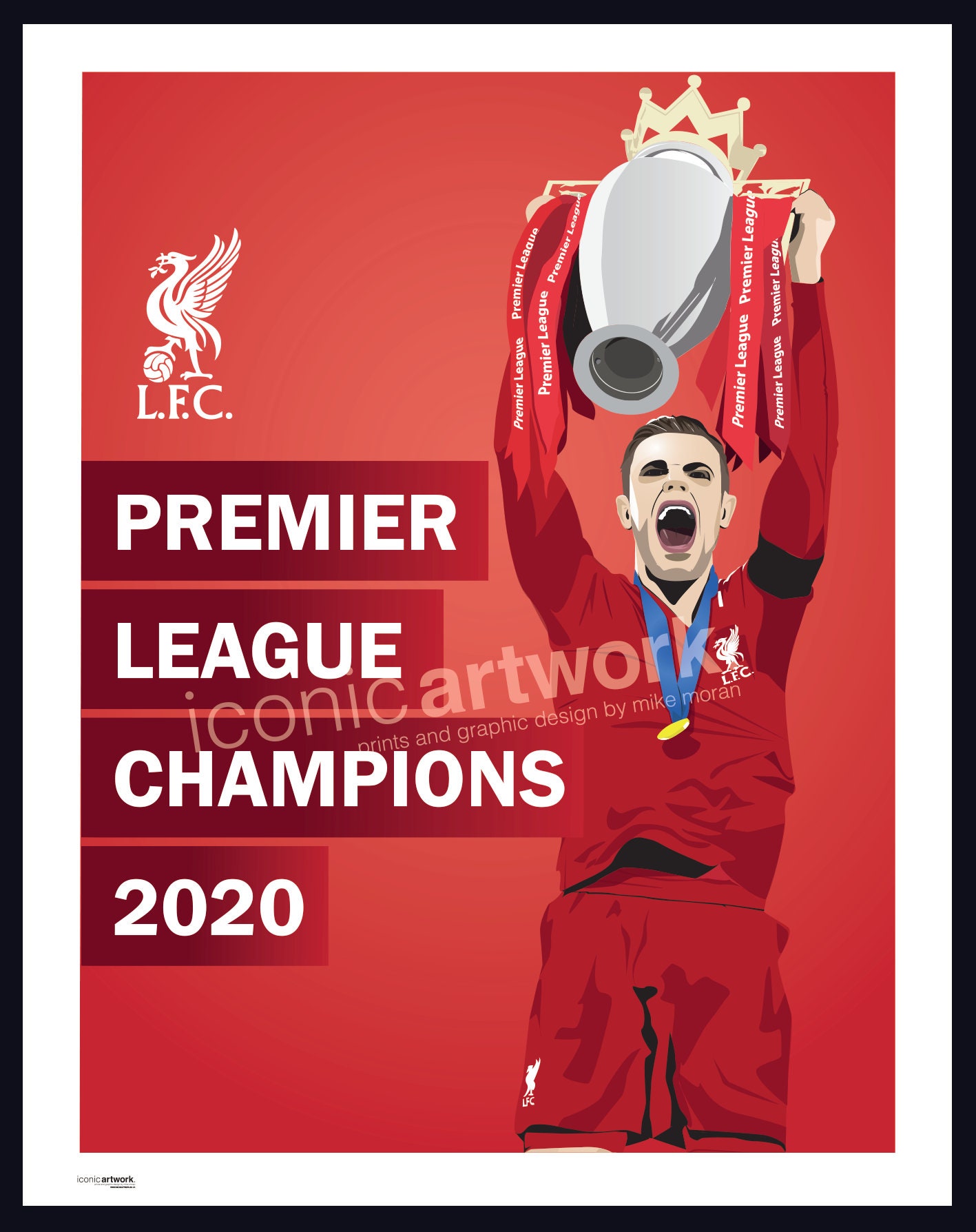Liverpool Premier League Winners 2020 A5 A4 A3 and A2 | Etsy