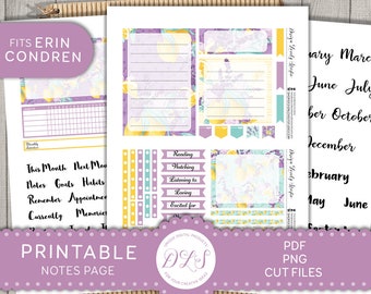 October 2020 EC Notes Page Stickers