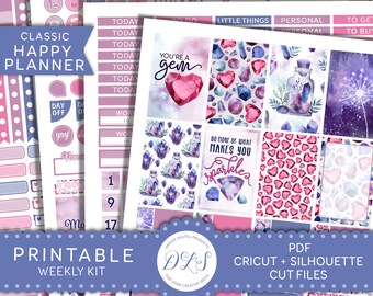 Mothers Day Printable Planner Stickers Happy Planner Classic | Etsy