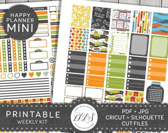 September Monthly Stickers Kit Back to School September | Etsy