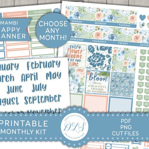 Happy Planner December Monthly Kit Printable December - Etsy
