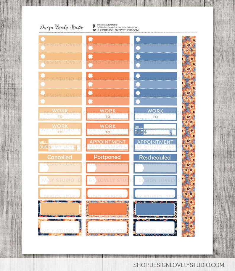 Big Happy Planner PRINTABLE Weekly Kit Fall Planner Stickers - Etsy