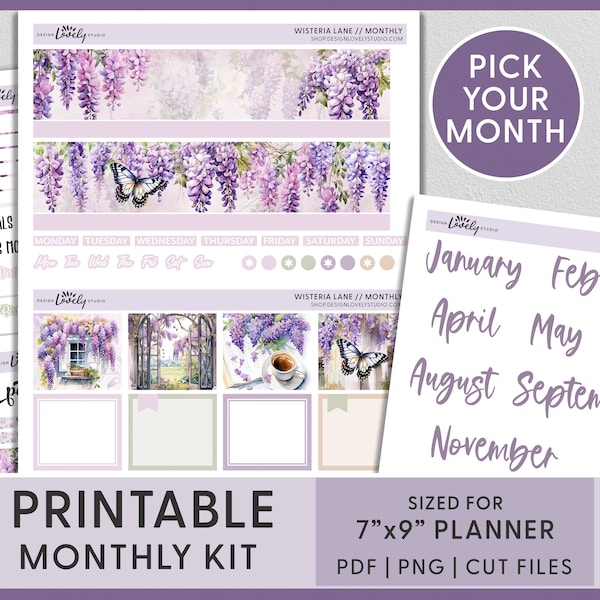 April Monthly Kit, May Planner Stickers, May Monthly Sticker Kit, May Monthly Kit, Printable Monthly Stickers, Erin Condren, MV234