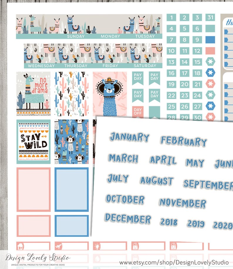 Mini Happy Planner Monthly Sticker Kit Mini Happy Planner | Etsy