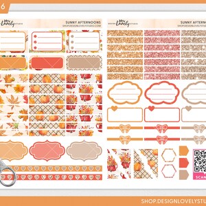 Happy Planner Stickers Kit, Fall Planner Stickers, Weekly Sticker Kit ...