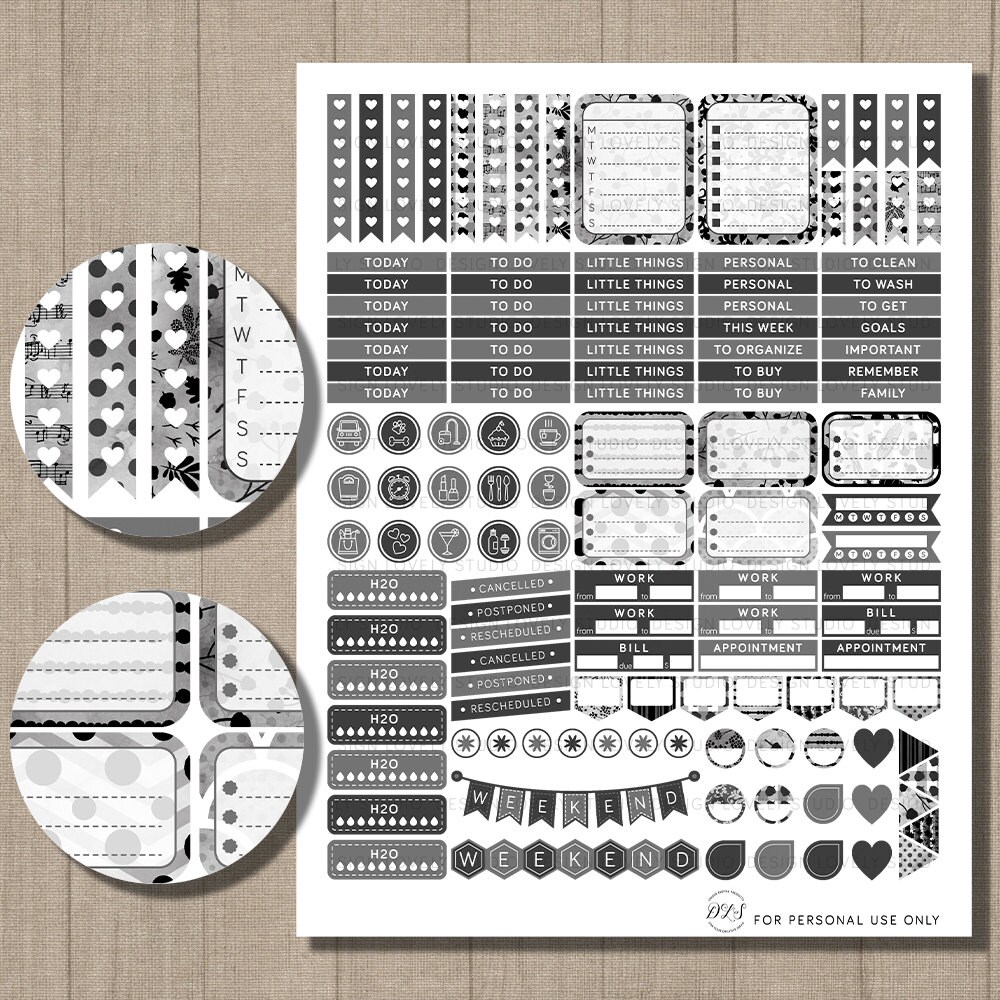 Planner Sticker Categories – Printables by Design