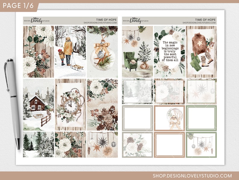 Printable New Year Planner Stickers Happy Planner Printable - Etsy