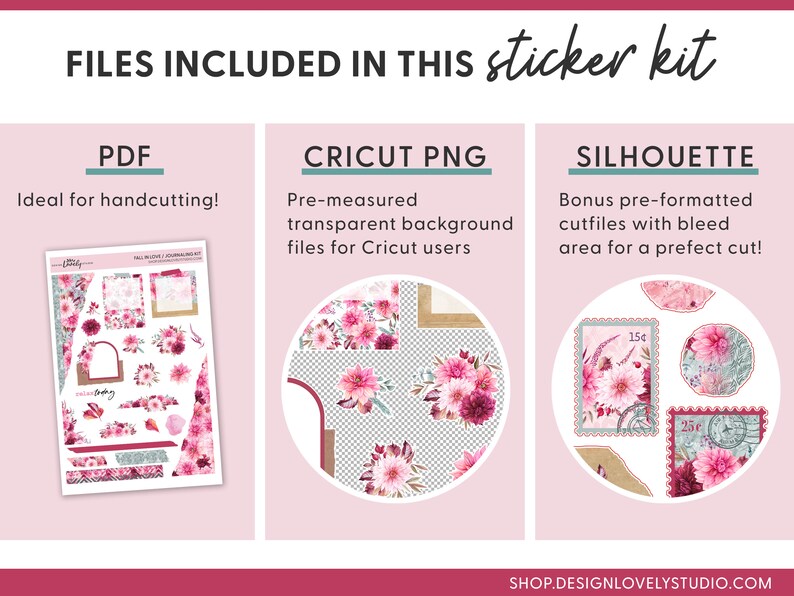 Floral Journaling Sticker Kit, Botanical Planner Stickers, Printable Journaling Stickers, Bullet Journal Stickers, Watercolor Stickers,JS113 image 4