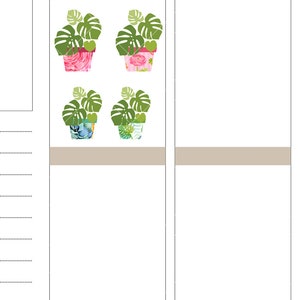 PRINTABLE Water Plants Planner Stickers, Houseplants Care Stickers ...