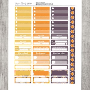 HALLOWEEN Planner Stickers Kit, Big Happy Planner Fall Weekly Kit ...