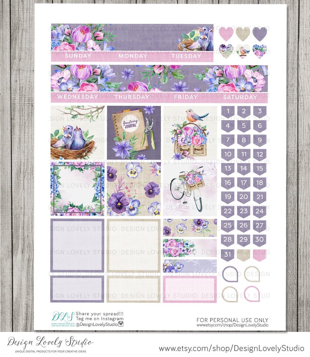 Big Happy Planner Monthly Kit Printable Monthly Planner - Etsy