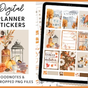 Fall Digital Stickers, Autumn Digital Stickers, Goodnotes Stickers, Ipad Stickers, Digital Planner Stickers, Notability Stickers, DG113