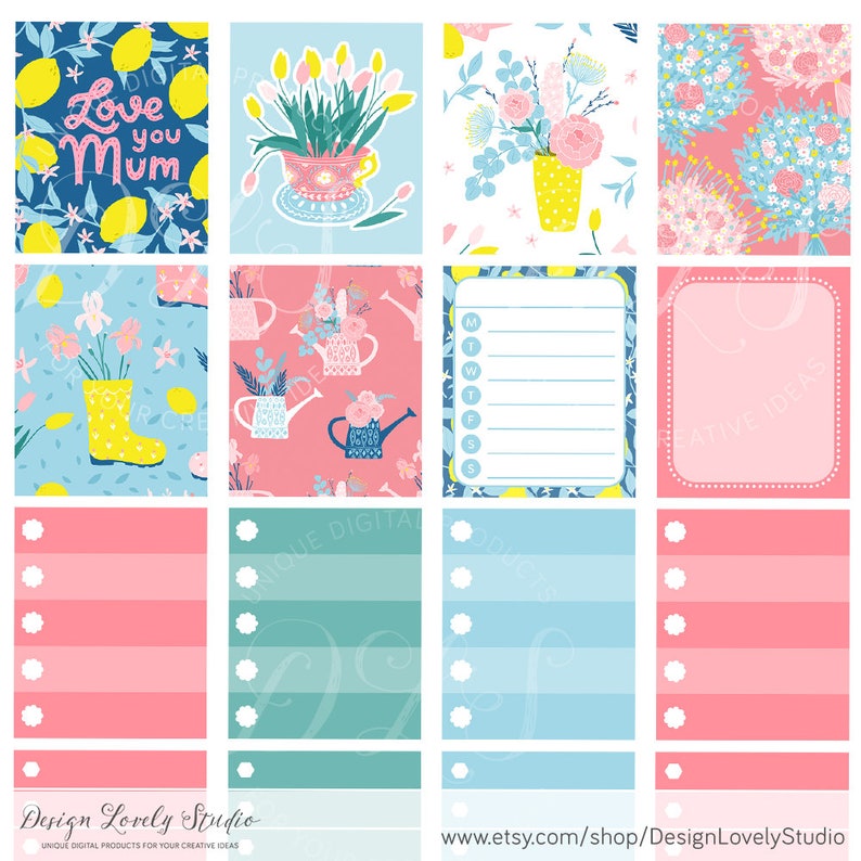 printable mothers day planner stickers mini happy planner etsy