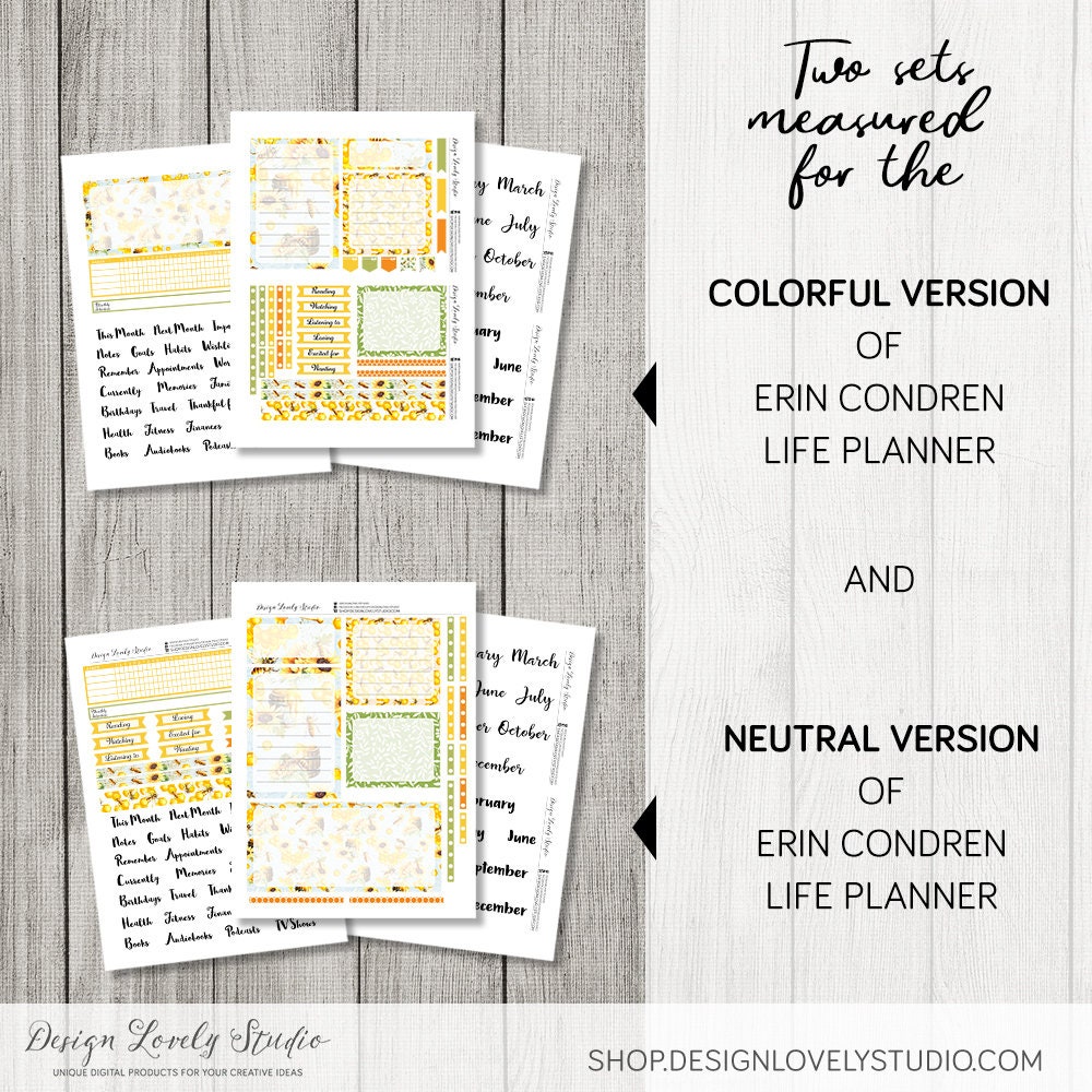 June Notes NOTES PAGE Printable Stickers, June Notes Page Kit, Honey Bee Planner ...