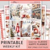 Christmas Printable Stickers, Weekly Planner Kit, ECLP December, Mambi ...