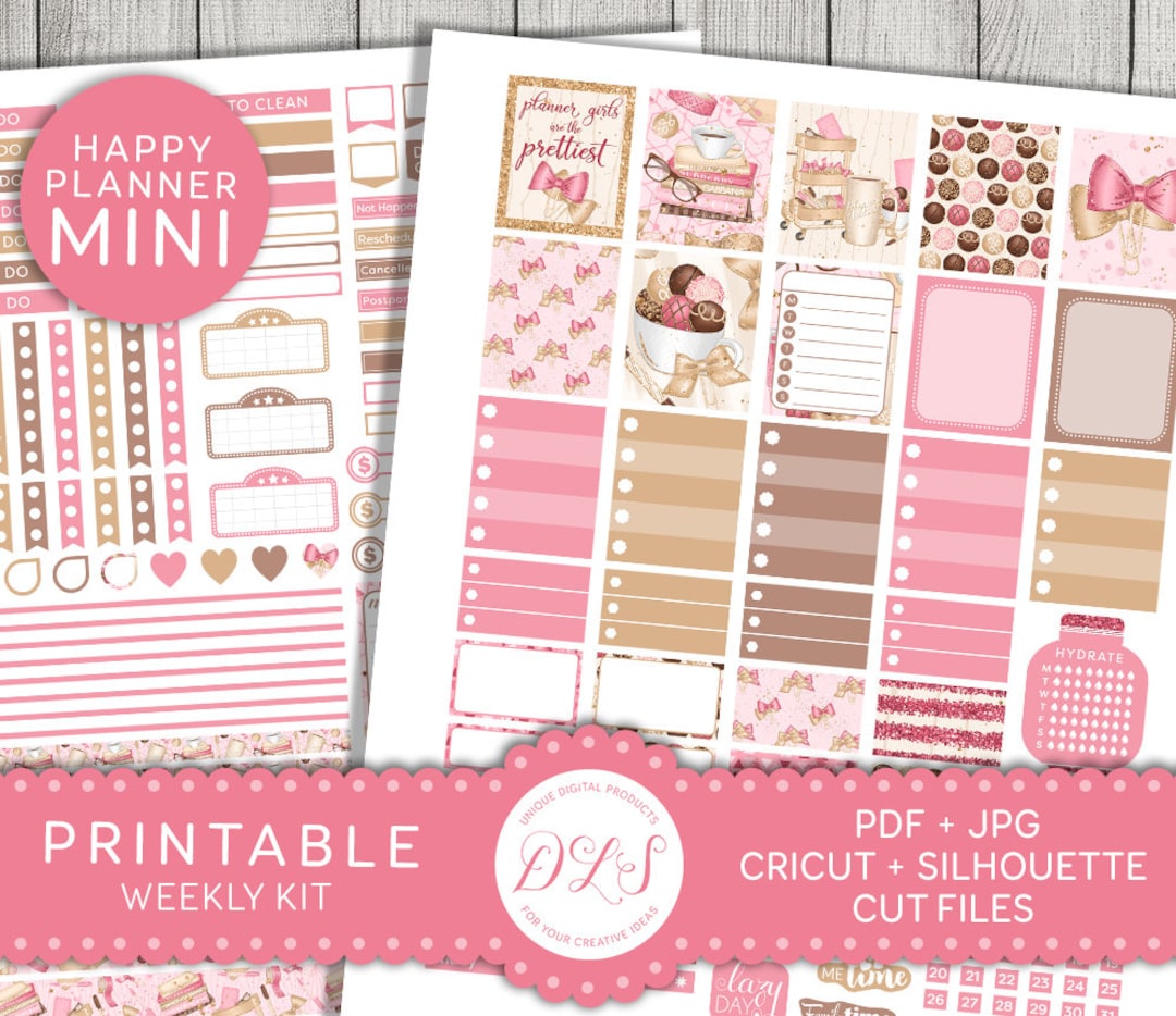 Power Up Mini Kit Weekly Layout Planner Stickers – CheerfulPlannerGirl