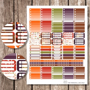 HORIZONTAL Erin Condren Printable Planner Stickers October Weekly Kit ...