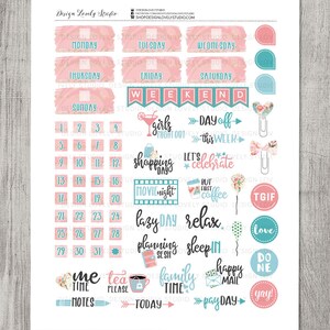 PRINTABLE Big Happy Planner Stickers Kit, Dreamcatcher Planner Stickers ...