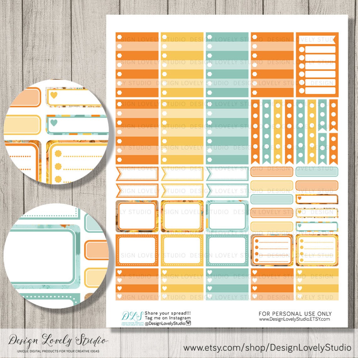 Printable Happy Planner Fall Stickers Kit, Halloween Planner Stickers ...