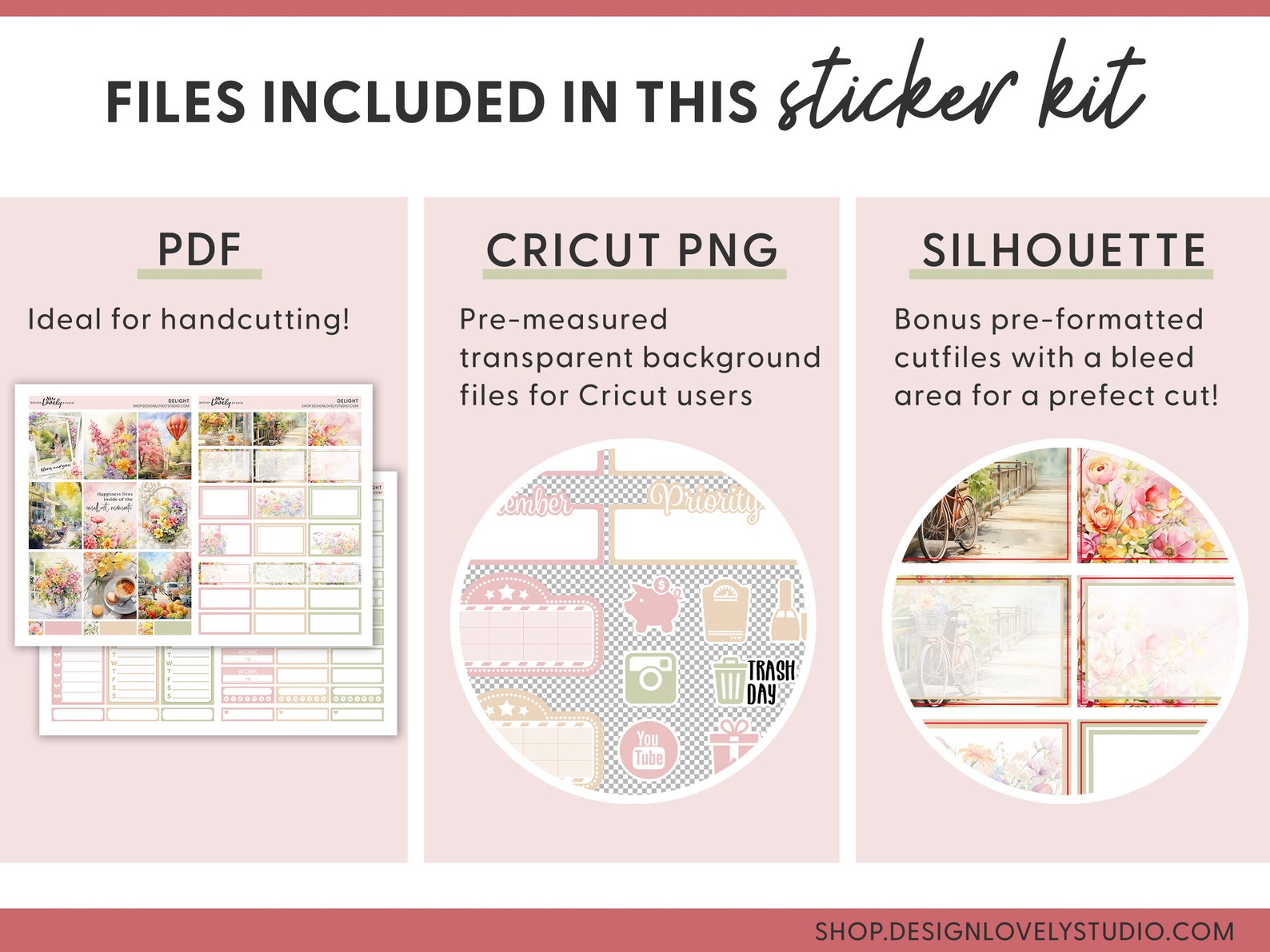 Printable Floral Planner Stickers, Summer Stickers, Spring Stickers ...