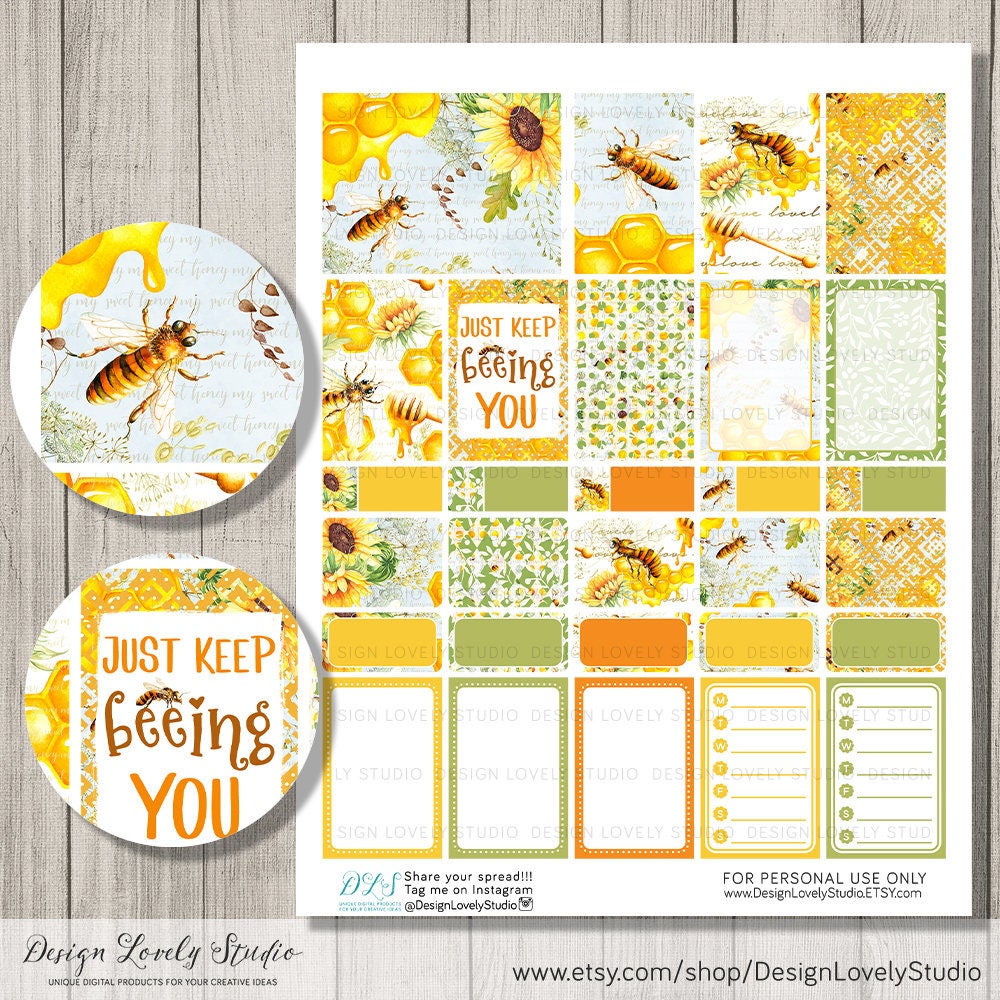 Free Honey Bee Planner Printables