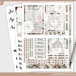 January Notes Page Kit, Printable Planner Stickers, Monthly Sticker Kit ...
