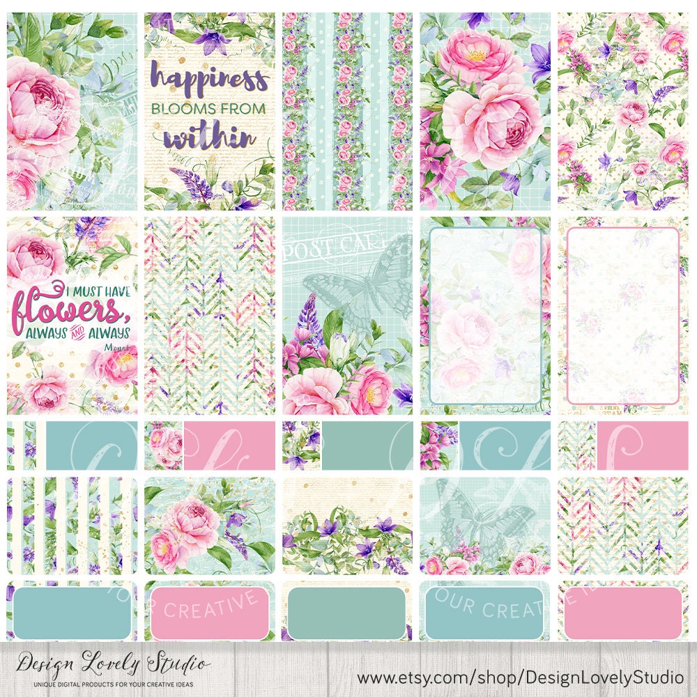 Printable Happy Planner Weekly Kit Spring Planner Printables | Etsy