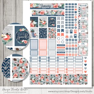 Mini Happy Planner January Monthly Kit, Mini Happy Planner January ...