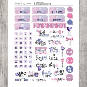PRINTABLE Big Happy Planner Stickers Kit, Gems Planner Stickers ...