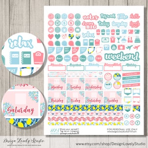Mothers Day Printable Planner Stickers , Happy Planner Classic ...