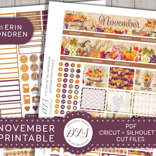 DECEMBER Planner Kit ECLP Printable Stickers Monthly Planner - Etsy