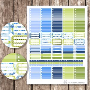 Horizontal Planner Kit, EC Horizontal Planner Stickers, Weekly Planner ...