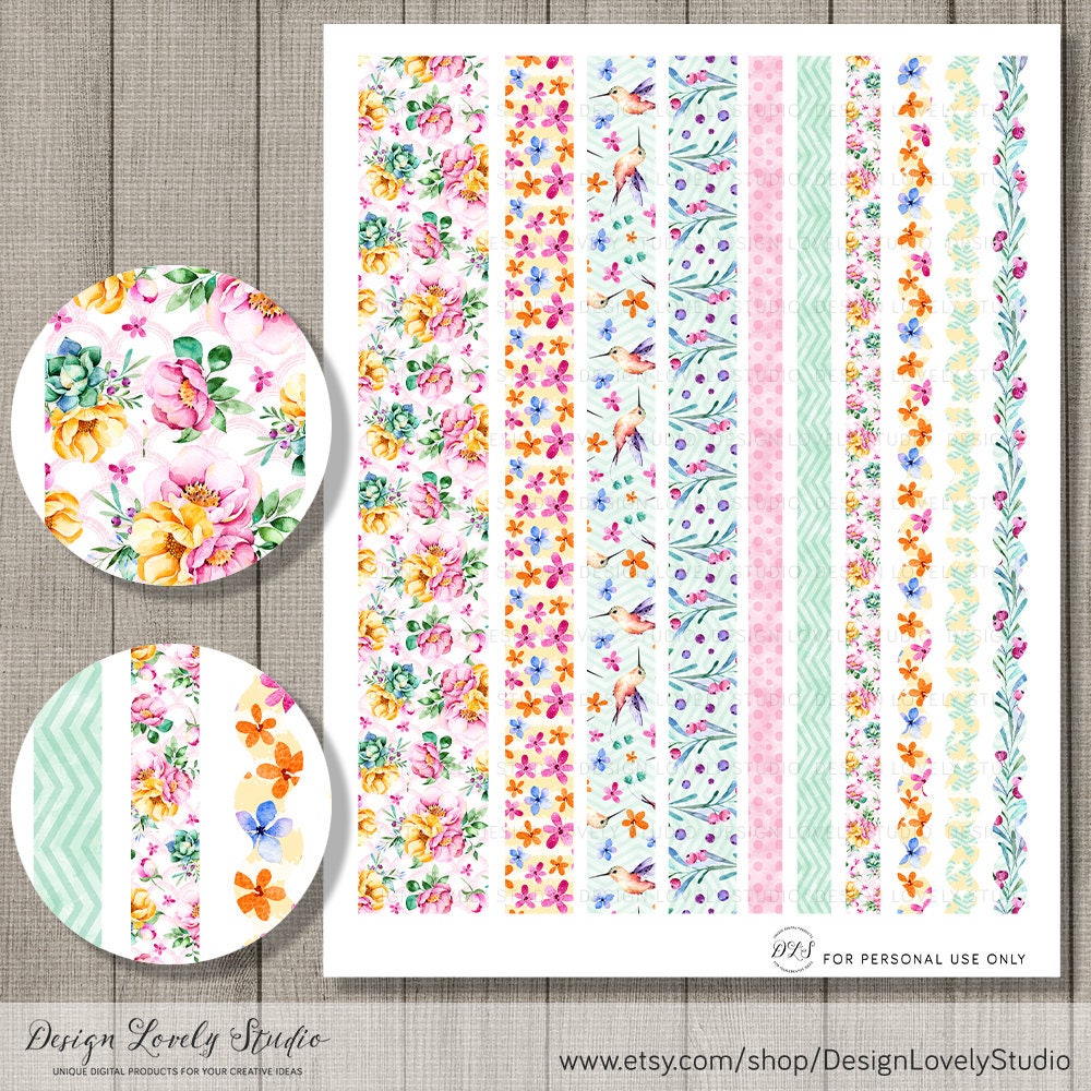 Printable Planner Stickers for Erin Condren, ECLP Vertical Planner ...