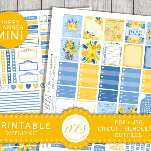 Printable Mini Happy Planner Stickers Llama Planner Stickers | Etsy