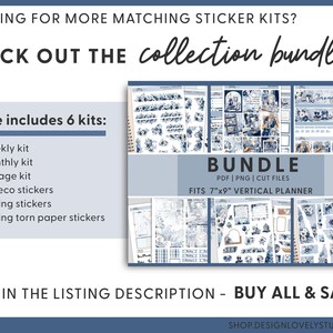 January Notes Page Kit, January Dashboard Stickers, January Monthly ...