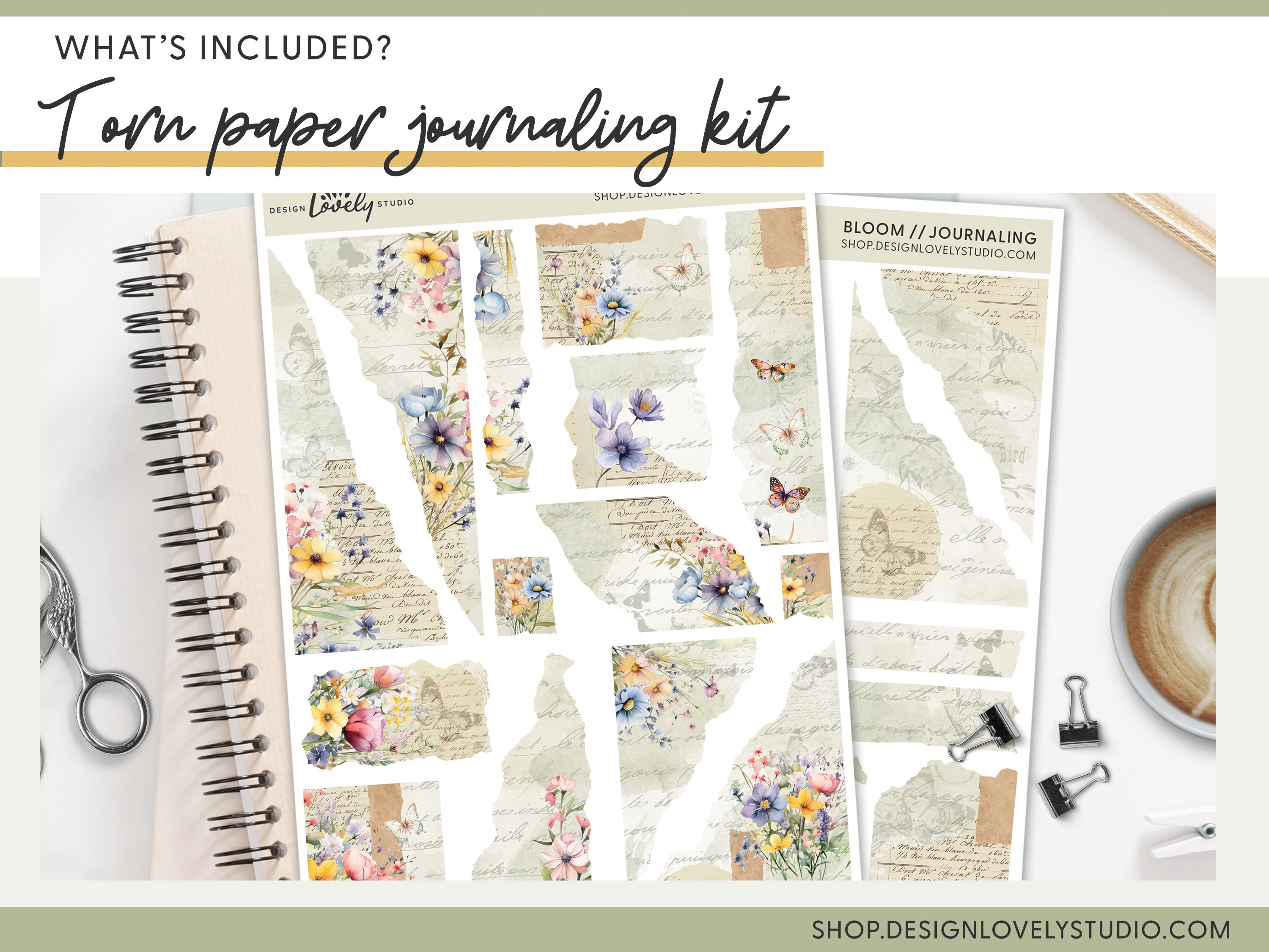 Floral Printable Planner Stickers Bundle, Spring Stickers, Summer ...