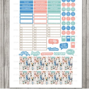 Happy Planner Printable Monthly Planner Stickers, Printable Monthly Kit ...