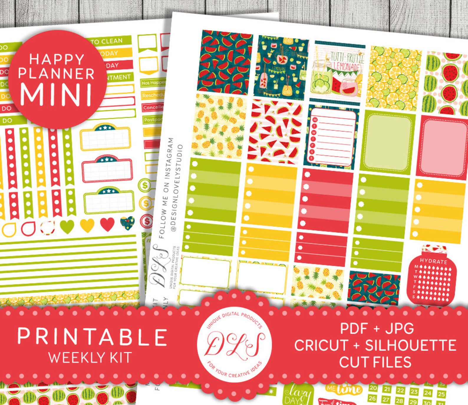 Happy Planner Mini Stickers Weekly Stickers Kit Mini Mambi Etsy