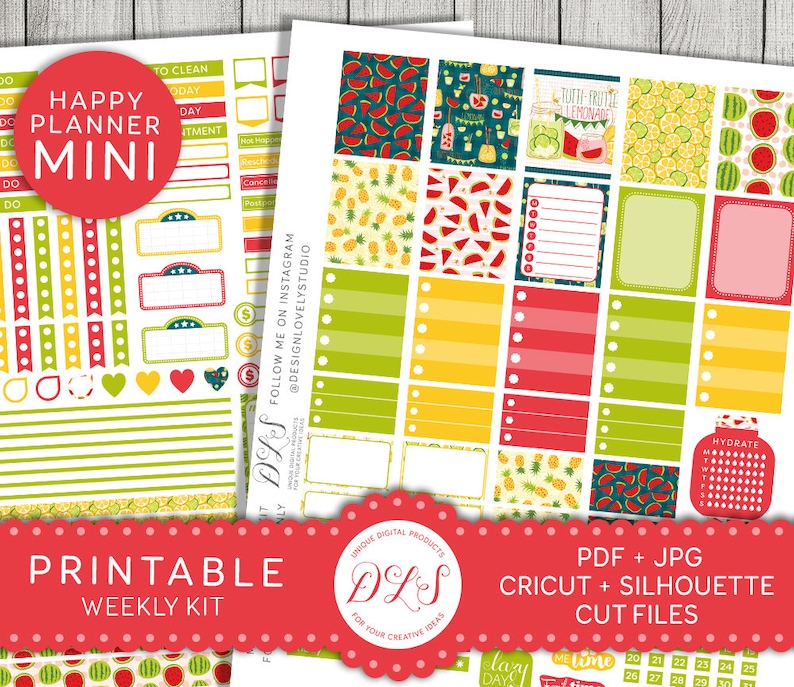 Happy Planner Mini Stickers Weekly Stickers Kit Mini Mambi Etsy