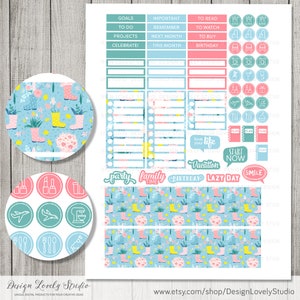 Happy Planner MAY Monthly Kit, Printable May Monthly Stickers Kit ...