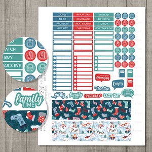 Happy Planner December Monthly Kit, December Planner Stickers ...