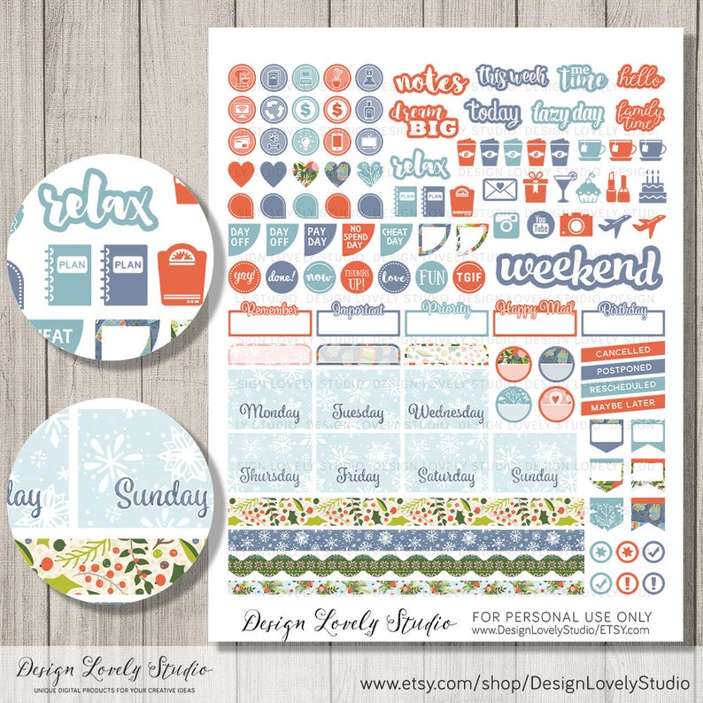 Happy Planner Christmas Stickers Christmas Printable Planner Etsy Happy Planner Christmas Stickers Christmas Printable Planner Etsy