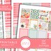 ECLP Weekly Stickers Kit, PRINTABLE Floral Planner Stickers, Watercolor ...