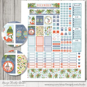December Mini Happy Planner Stickers, Mini Happy Planner December ...