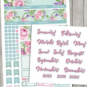 Erin Condren Monthly Planner Kit, Printable Monthly Planner Stickers ...