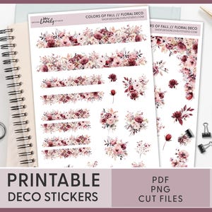 Herbst Sticker Blatt, Herbst Aufkleber, Herbst Deko Aufkleber, Planer Aufkleber, BuJo Aufkleber, Herbst Sticker, JS160