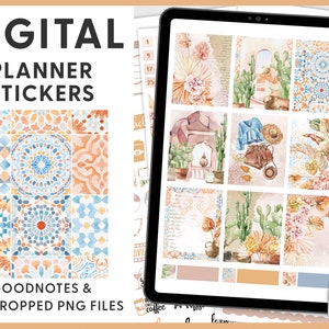 Zomerplannerstickers, digitale plannerstickers, vakantieplannerstickers, voorgesneden Goodnotes-stickers, iPad-stickers, DG131
